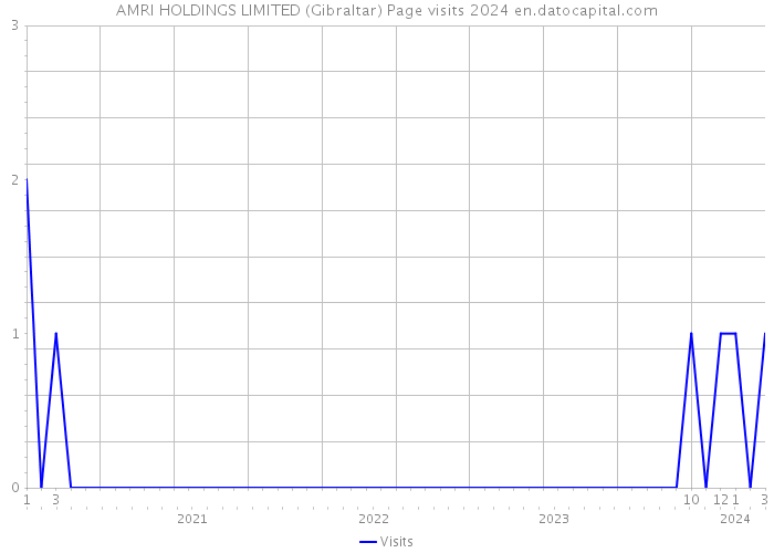 AMRI HOLDINGS LIMITED (Gibraltar) Page visits 2024 