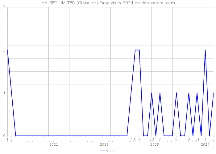 HALSEY LIMITED (Gibraltar) Page visits 2024 