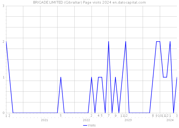 BRIGADE LIMITED (Gibraltar) Page visits 2024 