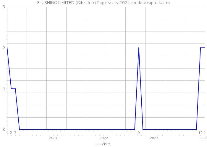 FLUSHING LIMITED (Gibraltar) Page visits 2024 