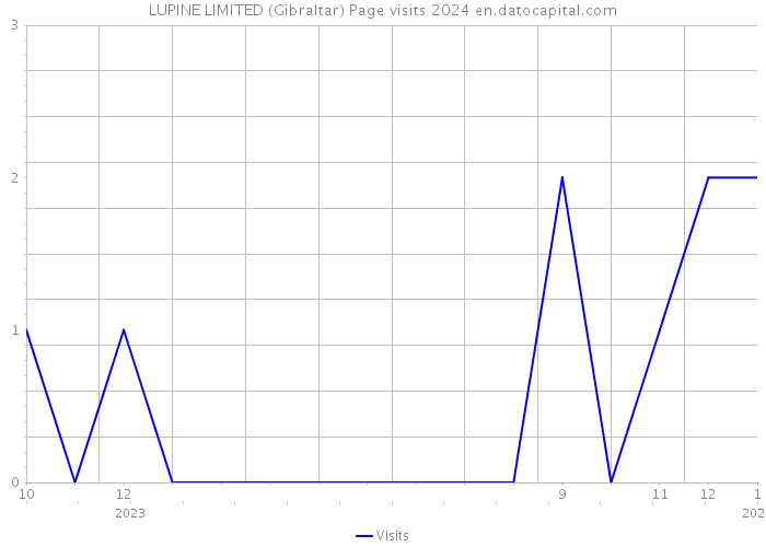 LUPINE LIMITED (Gibraltar) Page visits 2024 