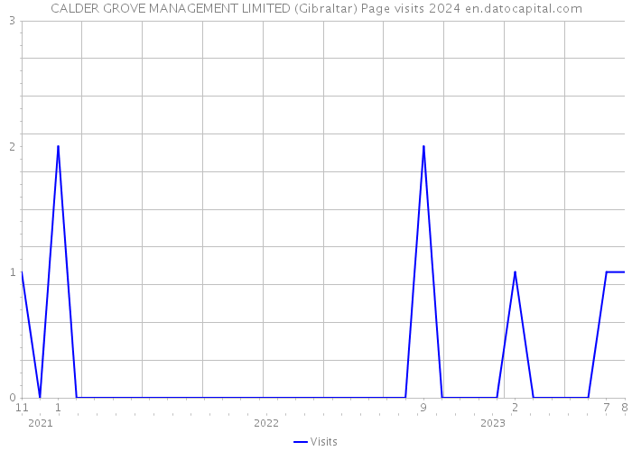 CALDER GROVE MANAGEMENT LIMITED (Gibraltar) Page visits 2024 