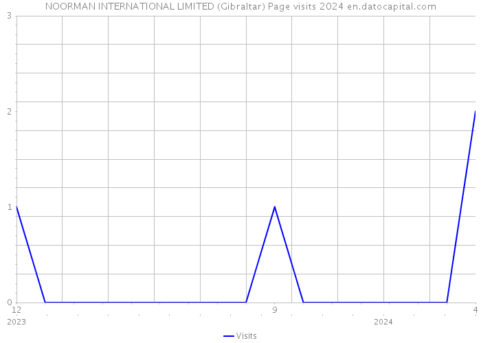 NOORMAN INTERNATIONAL LIMITED (Gibraltar) Page visits 2024 