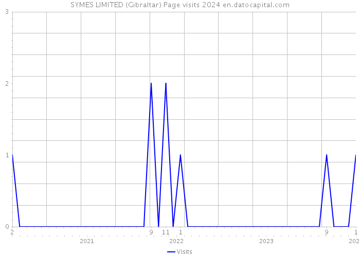 SYMES LIMITED (Gibraltar) Page visits 2024 