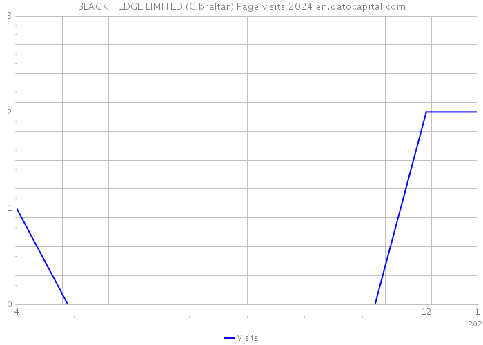 BLACK HEDGE LIMITED (Gibraltar) Page visits 2024 