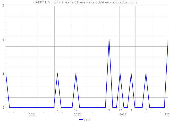 CAPPY LIMITED (Gibraltar) Page visits 2024 