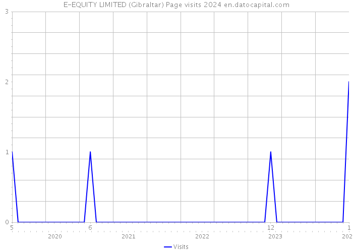 E-EQUITY LIMITED (Gibraltar) Page visits 2024 