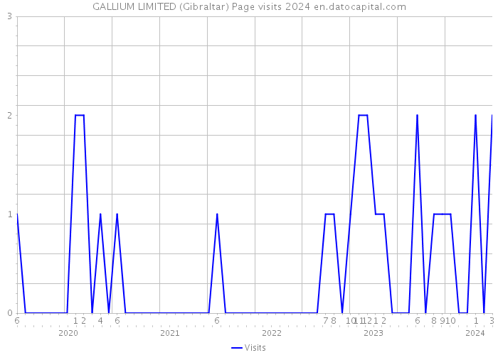 GALLIUM LIMITED (Gibraltar) Page visits 2024 