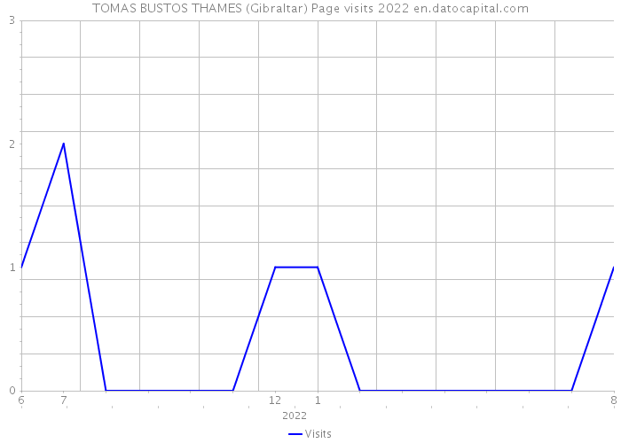 TOMAS BUSTOS THAMES (Gibraltar) Page visits 2022 