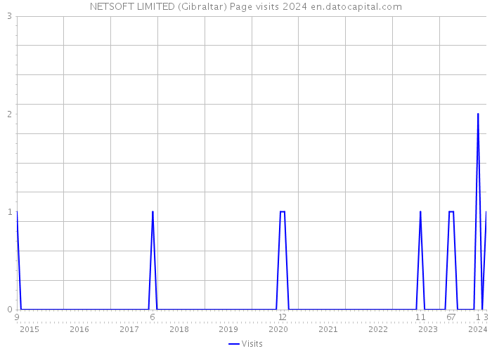 NETSOFT LIMITED (Gibraltar) Page visits 2024 