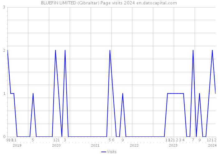 BLUEFIN LIMITED (Gibraltar) Page visits 2024 