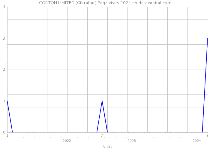 CORTON LIMITED (Gibraltar) Page visits 2024 