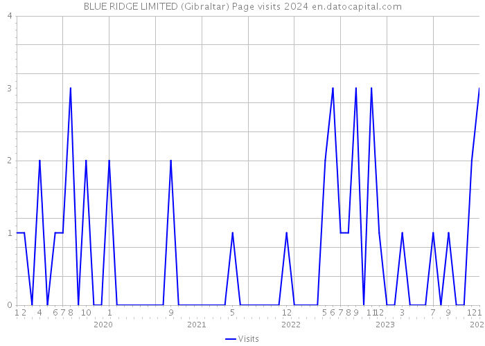 BLUE RIDGE LIMITED (Gibraltar) Page visits 2024 