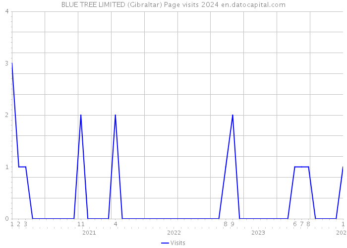 BLUE TREE LIMITED (Gibraltar) Page visits 2024 
