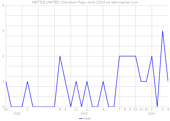 METTLE LIMITED (Gibraltar) Page visits 2024 