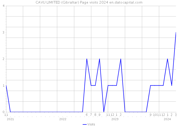 CAVU LIMITED (Gibraltar) Page visits 2024 