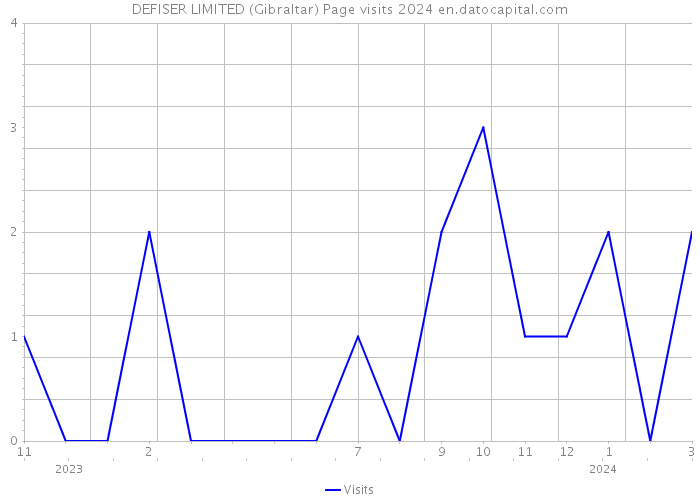DEFISER LIMITED (Gibraltar) Page visits 2024 