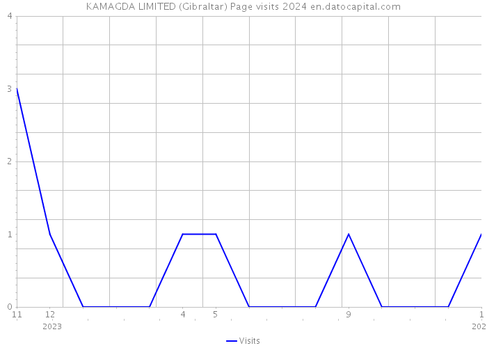 KAMAGDA LIMITED (Gibraltar) Page visits 2024 
