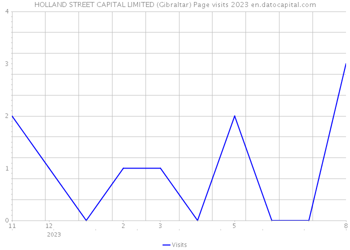HOLLAND STREET CAPITAL LIMITED (Gibraltar) Page visits 2023 