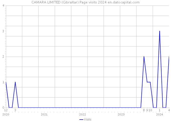 CAMARA LIMITED (Gibraltar) Page visits 2024 