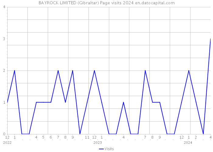 BAYROCK LIMITED (Gibraltar) Page visits 2024 