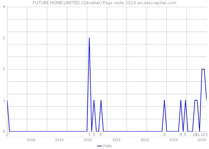 FUTURE HOME LIMITED (Gibraltar) Page visits 2024 