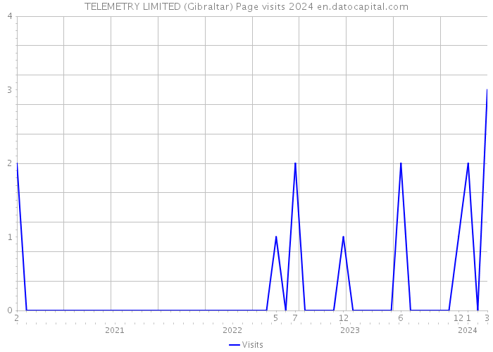 TELEMETRY LIMITED (Gibraltar) Page visits 2024 