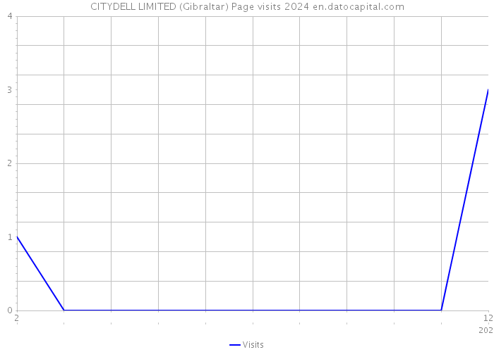CITYDELL LIMITED (Gibraltar) Page visits 2024 
