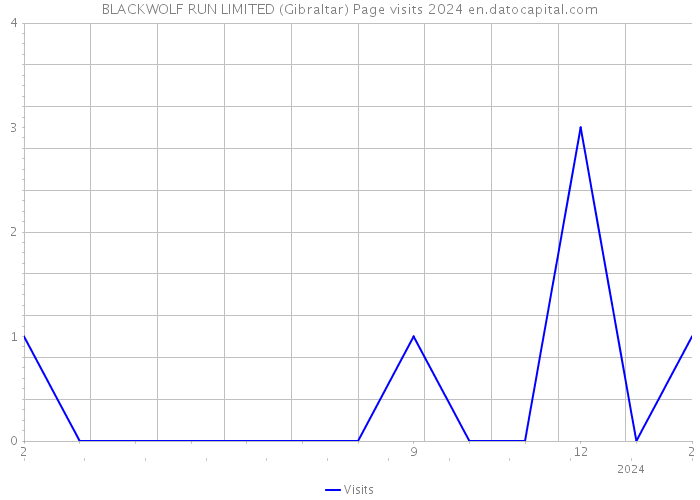 BLACKWOLF RUN LIMITED (Gibraltar) Page visits 2024 