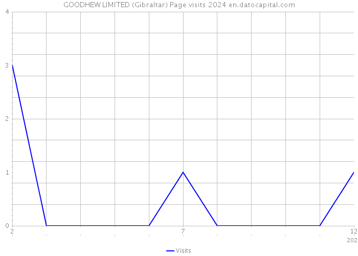 GOODHEW LIMITED (Gibraltar) Page visits 2024 