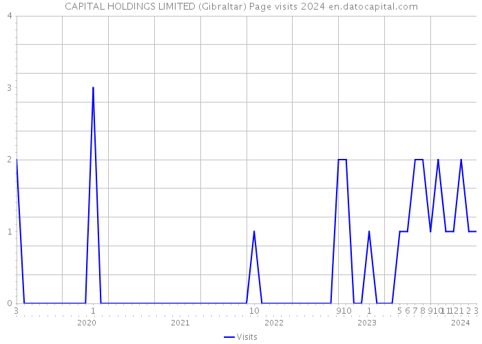 CAPITAL HOLDINGS LIMITED (Gibraltar) Page visits 2024 