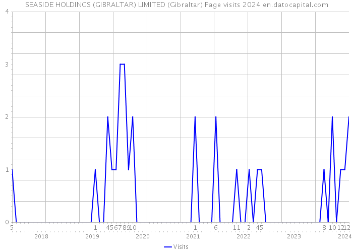 SEASIDE HOLDINGS (GIBRALTAR) LIMITED (Gibraltar) Page visits 2024 