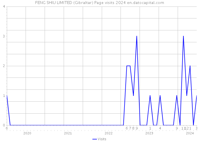 FENG SHIU LIMITED (Gibraltar) Page visits 2024 