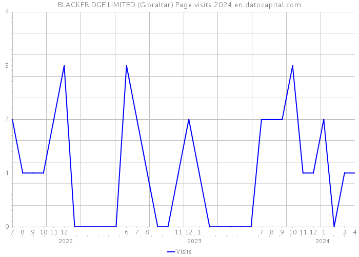 BLACKFRIDGE LIMITED (Gibraltar) Page visits 2024 