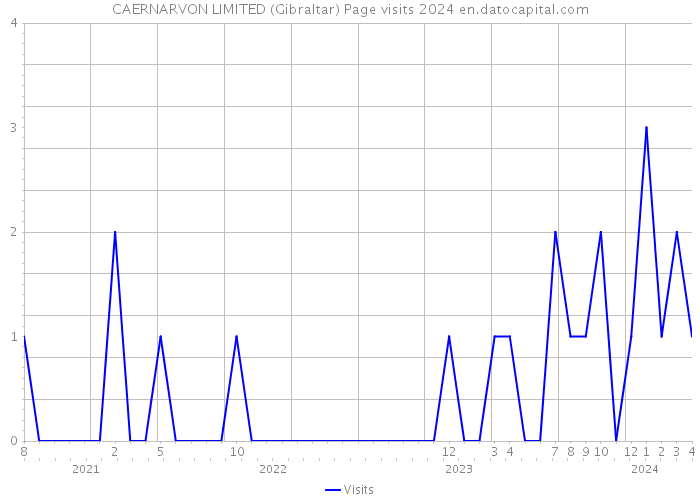 CAERNARVON LIMITED (Gibraltar) Page visits 2024 