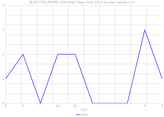 BLUE KITE LIMITED (Gibraltar) Page visits 2022 