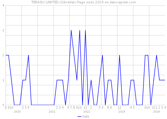 TERASIX LIMITED (Gibraltar) Page visits 2024 