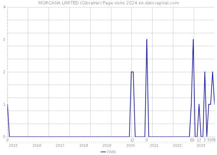 MORGANA LIMITED (Gibraltar) Page visits 2024 