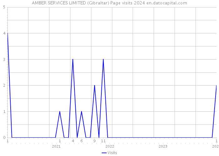AMBER SERVICES LIMITED (Gibraltar) Page visits 2024 