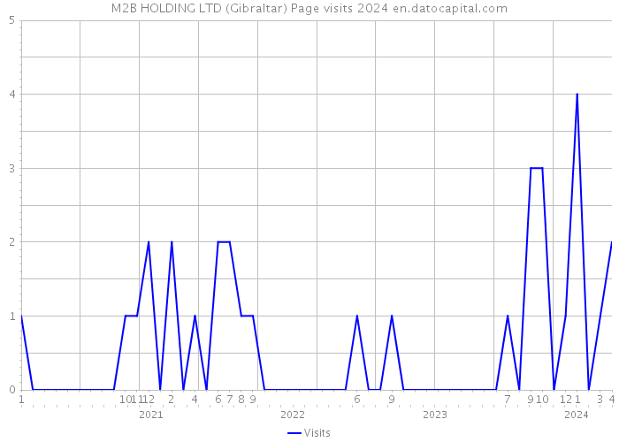 M2B HOLDING LTD (Gibraltar) Page visits 2024 
