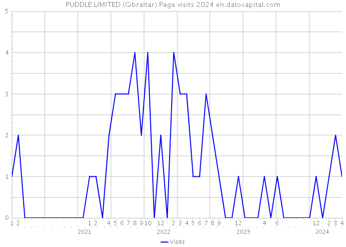 PUDDLE LIMITED (Gibraltar) Page visits 2024 