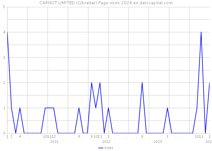 CARNOT LIMITED (Gibraltar) Page visits 2024 