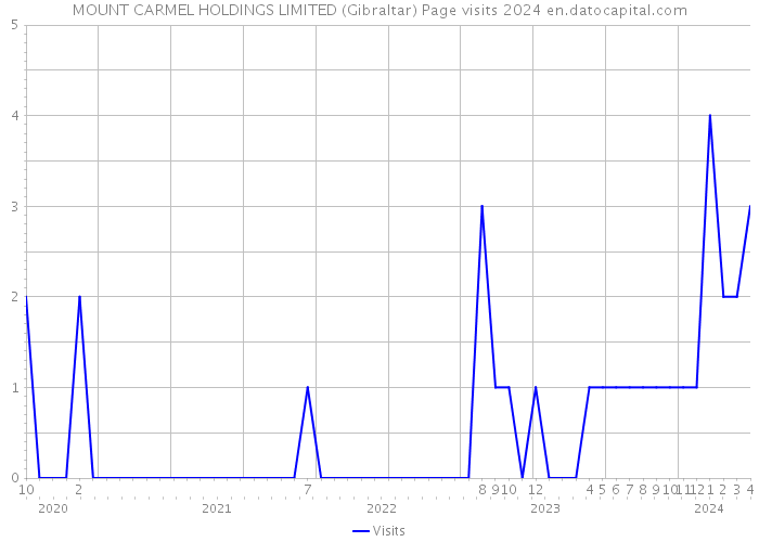 MOUNT CARMEL HOLDINGS LIMITED (Gibraltar) Page visits 2024 