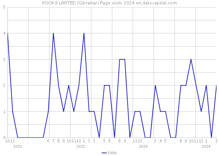ROOK9 LIMITED (Gibraltar) Page visits 2024 