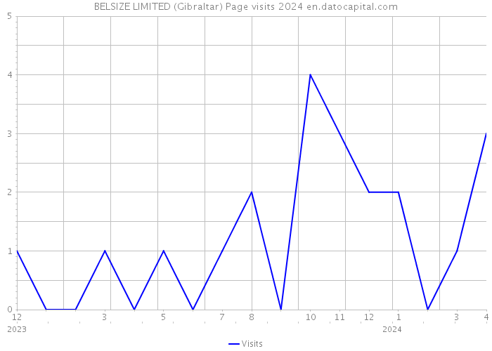 BELSIZE LIMITED (Gibraltar) Page visits 2024 