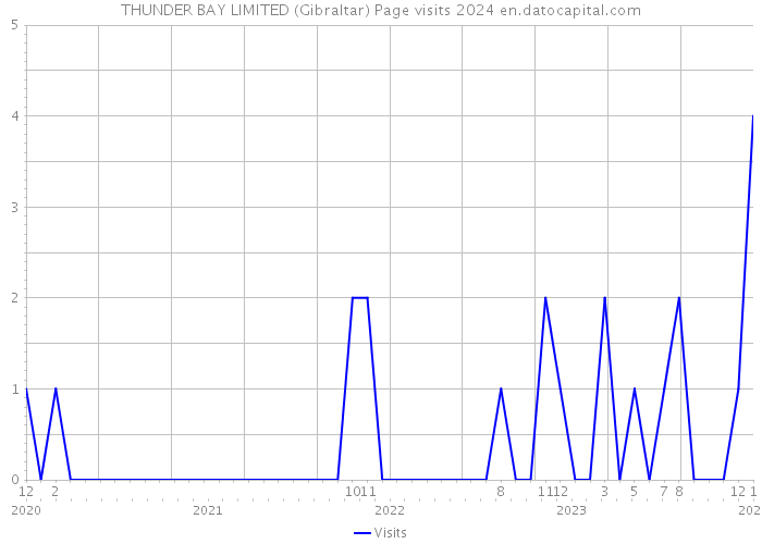 THUNDER BAY LIMITED (Gibraltar) Page visits 2024 