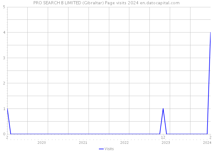PRO SEARCH B LIMITED (Gibraltar) Page visits 2024 