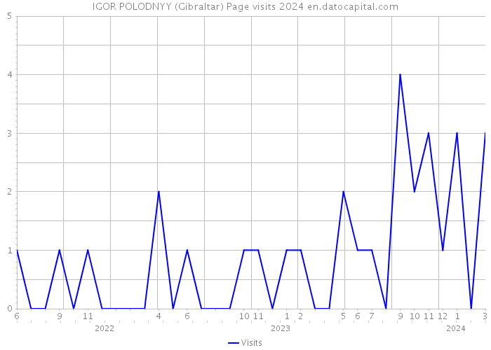 IGOR POLODNYY (Gibraltar) Page visits 2024 