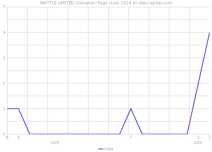 WATTLE LIMITED (Gibraltar) Page visits 2024 