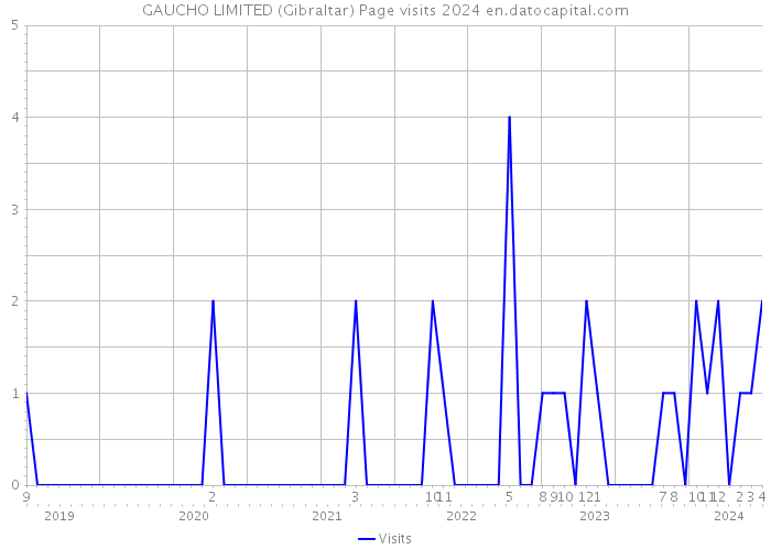 GAUCHO LIMITED (Gibraltar) Page visits 2024 